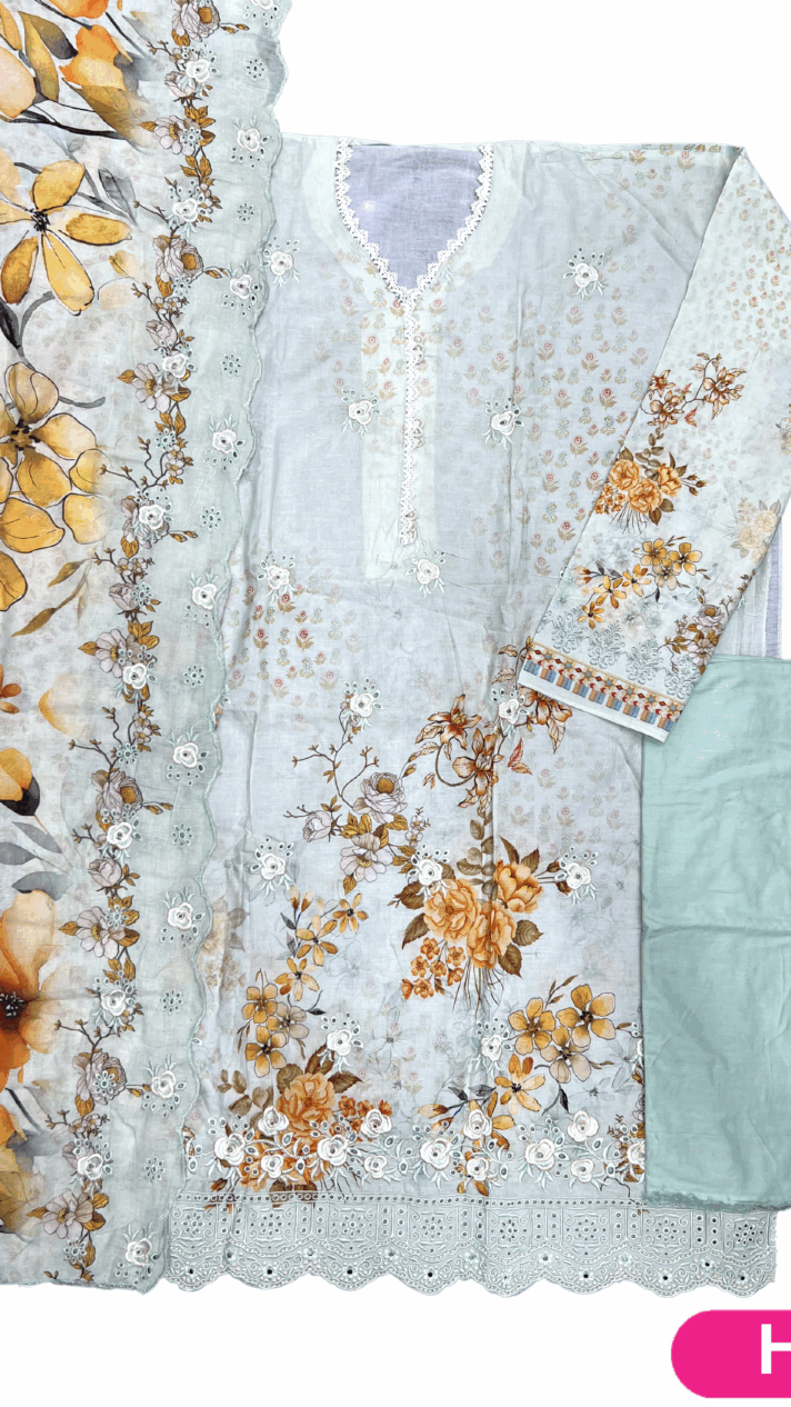 Unstitched Three Piece -H12245